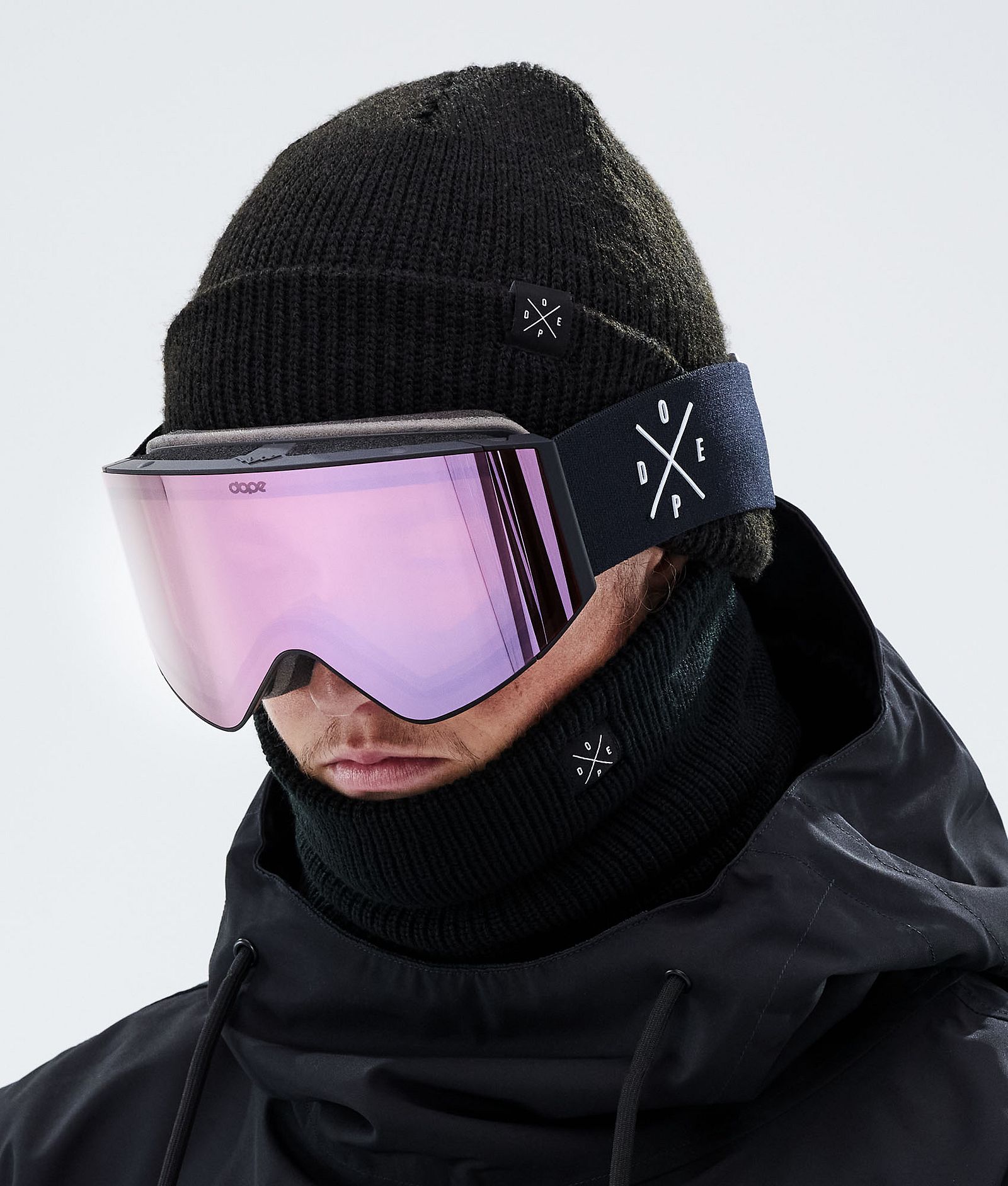 Dope Sight 2021 Skibriller Black/Pink Mirror, Bilde 2 av 6