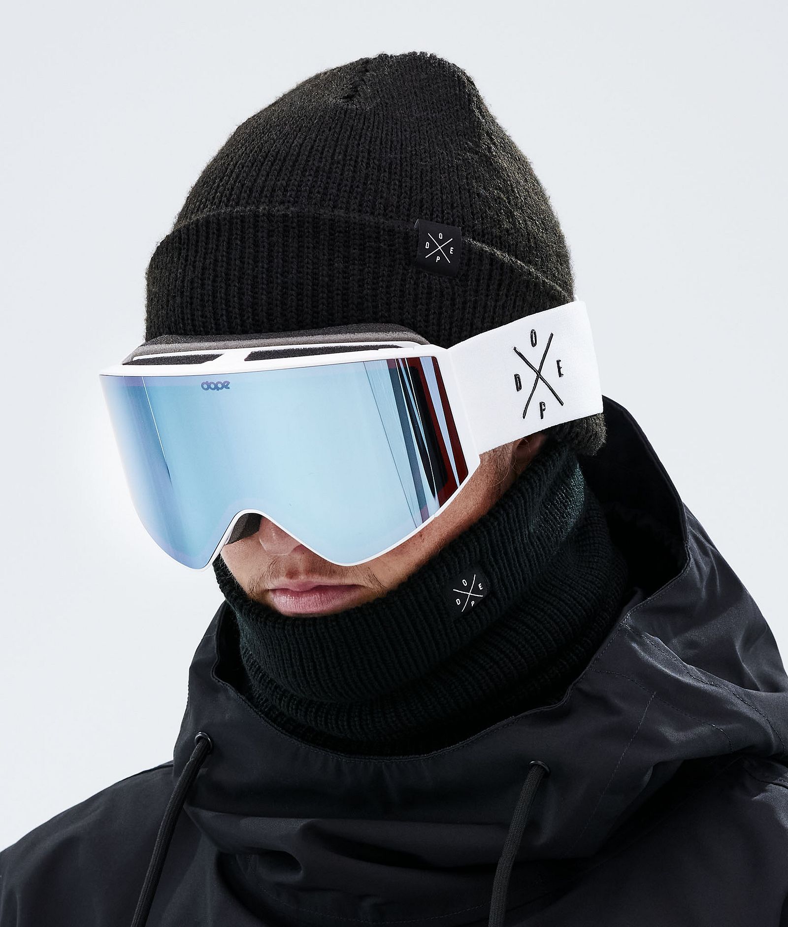 Dope Sight 2021 Skibriller White/Blue Mirror, Bilde 2 av 6