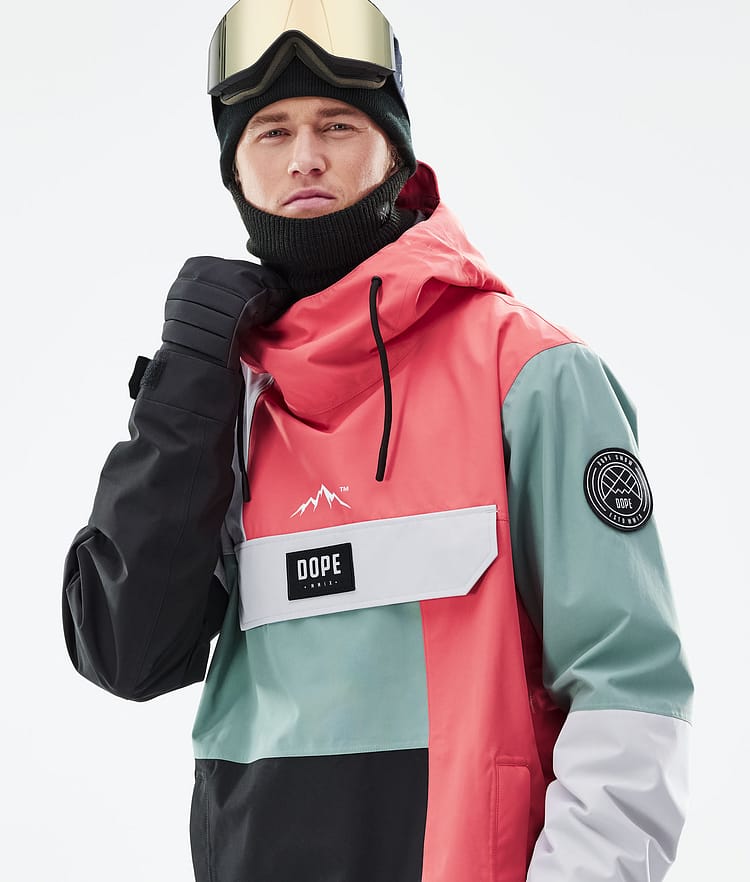 Dope Blizzard LE Snowboardjakke Herre Limited Edition Patchwork Coral, Bilde 2 av 10