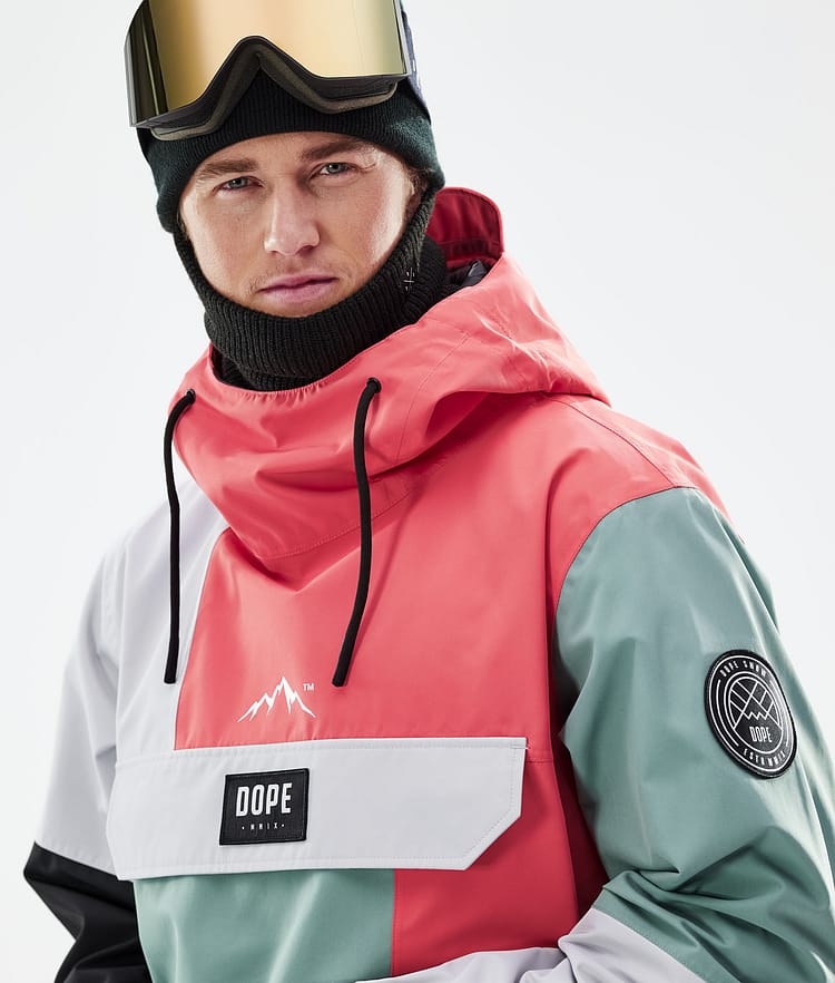 Dope Blizzard LE Snowboardjakke Herre Limited Edition Patchwork Coral, Bilde 3 av 10