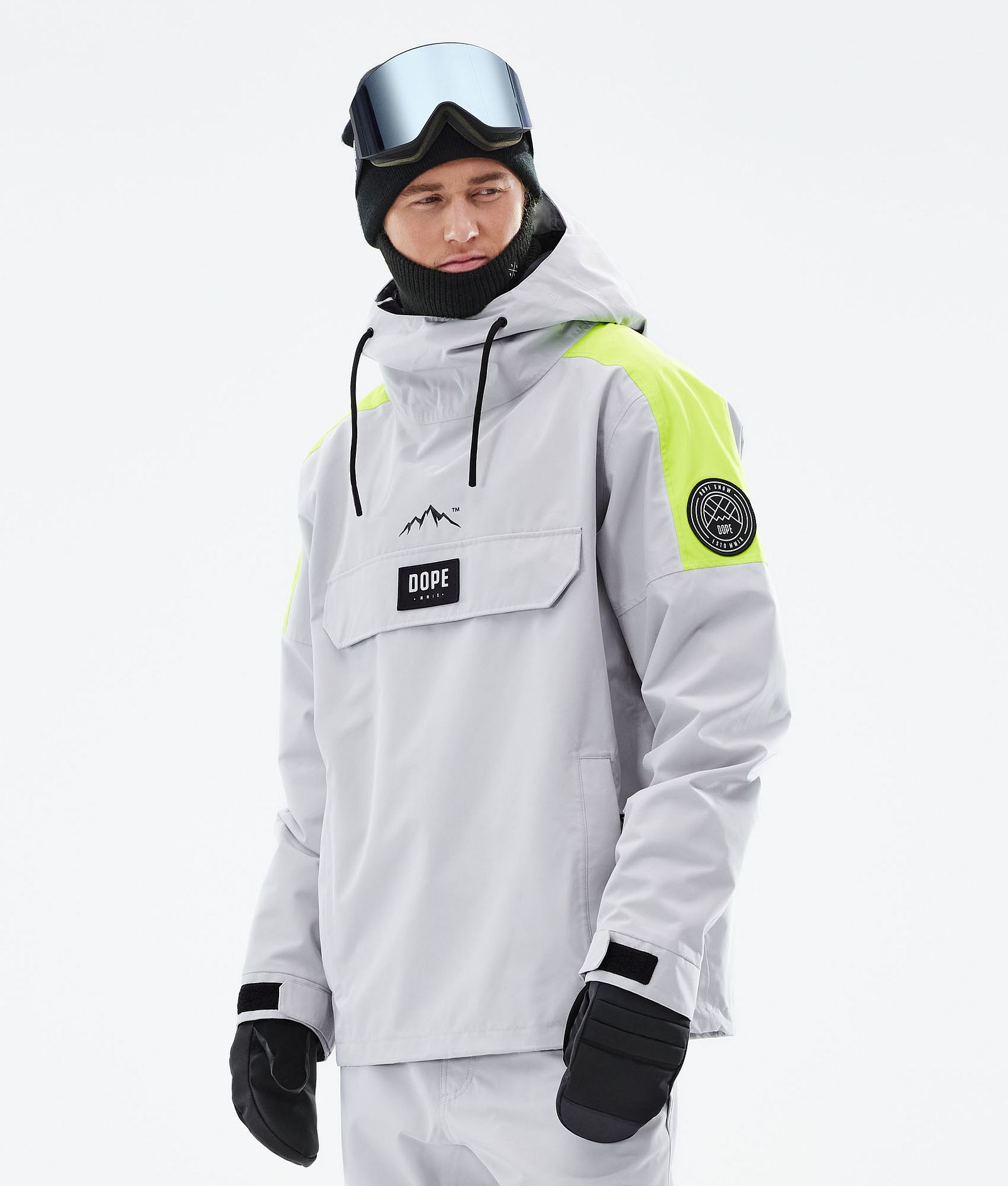 Dope Blizzard LE Snowboardjakke Herre Limited Edition Stripe Light Grey, Bilde 1 av 9