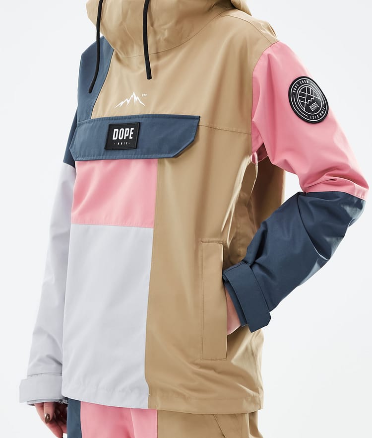 Dope Blizzard LE W Snowboardjakke Dame Limited Edition Patchwork Khaki, Bilde 9 av 10