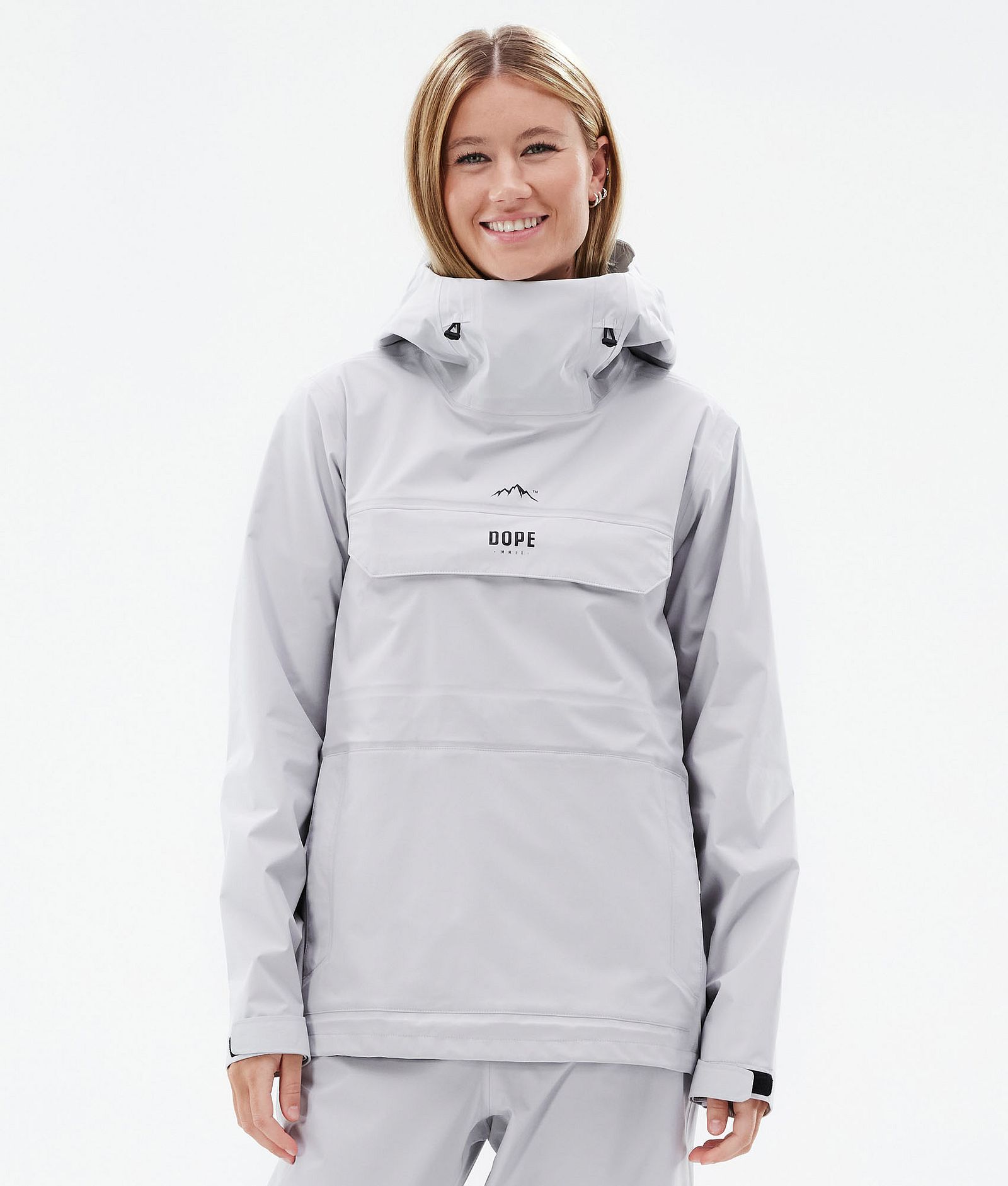 Dope Downpour W Regnjakke Dame Light Grey, Bilde 1 av 10