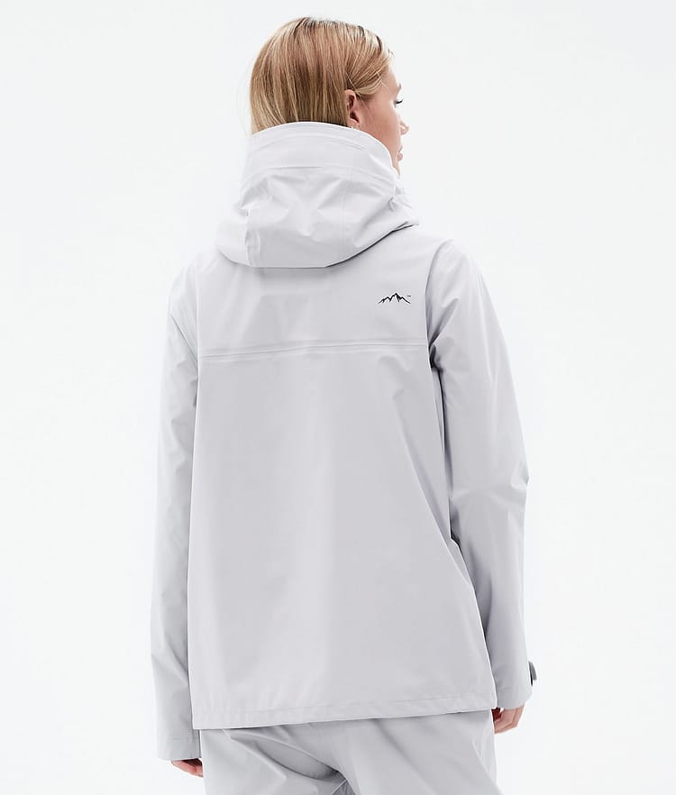 Dope Downpour W Regnjakke Dame Light Grey, Bilde 7 av 10