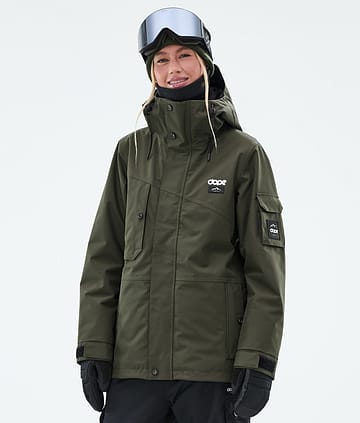 Dope Adept W Snowboardjakke Dame Olive Green
