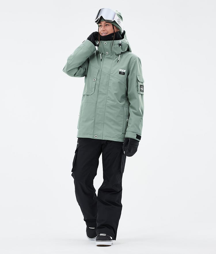 Dope Adept W Snowboardjakke Dame Faded Green Renewed, Bilde 2 av 9