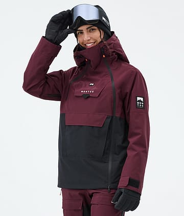 Montec Doom W Snowboardjakke Dame Burgundy/Black