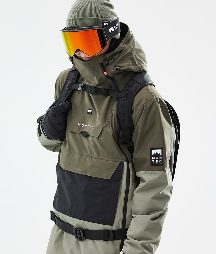 Montec Doom Snowboardjakke Herre Olive Green/Black/Greenish, Bilde 2 av 11