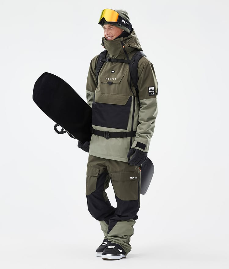 Montec Doom Snowboardjakke Herre Olive Green/Black/Greenish, Bilde 3 av 11