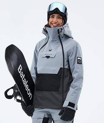 Montec Doom W Snowboardjakke Dame Soft Blue/Black/Phantom