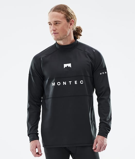 Montec Alpha Superundertøy overdel Herre Black