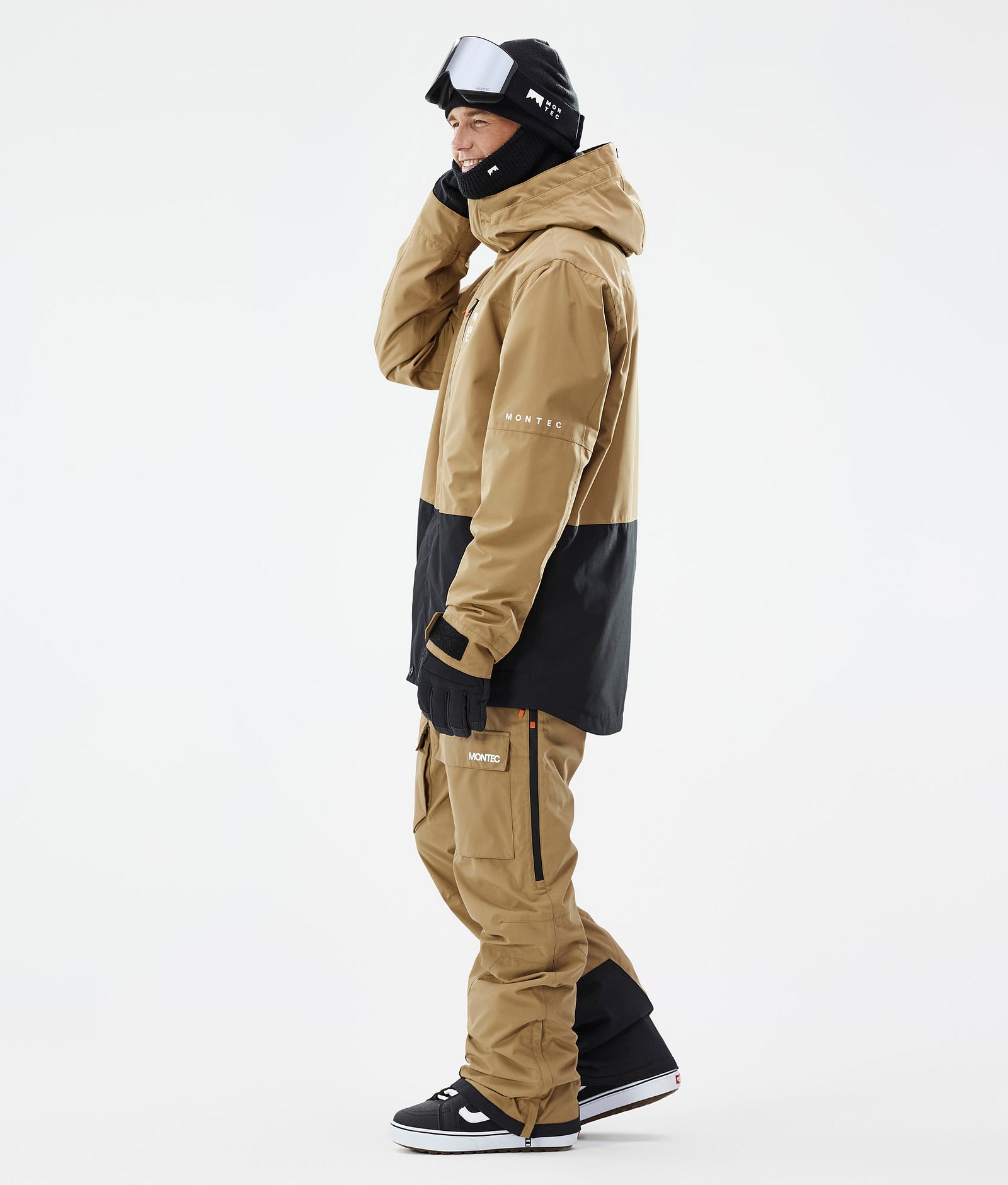 Montec Fawk Snowboardjakke Herre Gold/Black, Bilde 4 av 10