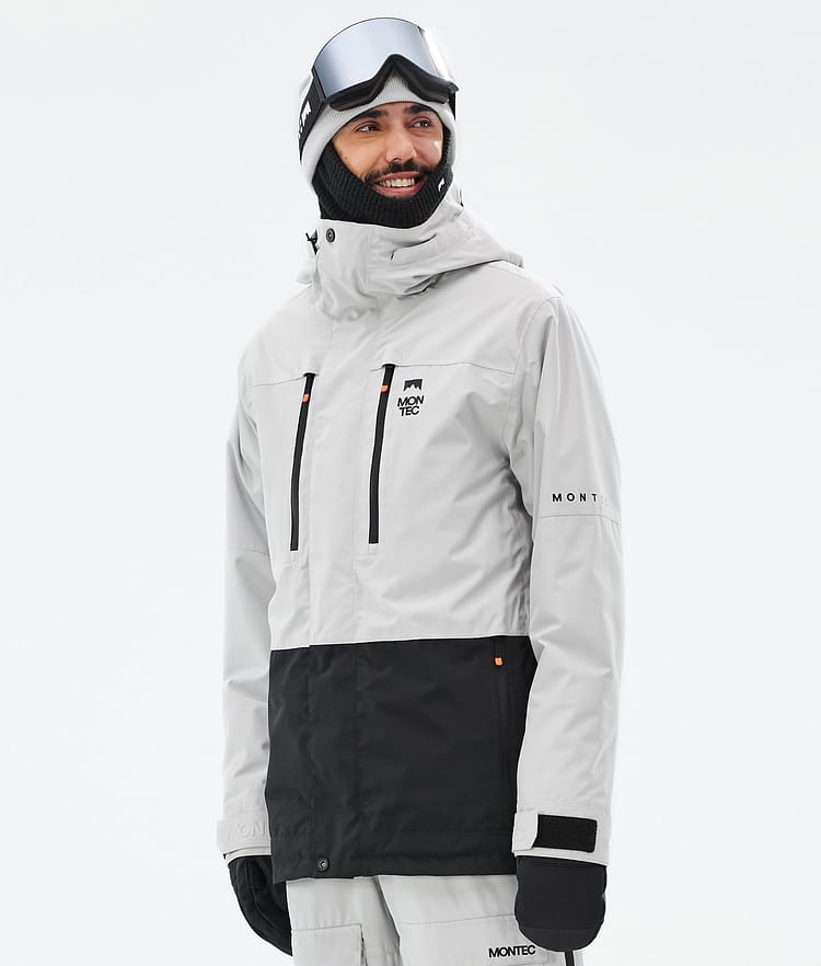 Montec Fawk Snowboardjakke Herre Light Grey/Black, Bilde 1 av 10