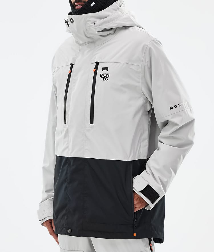 Montec Fawk Snowboardjakke Herre Light Grey/Black, Bilde 8 av 10