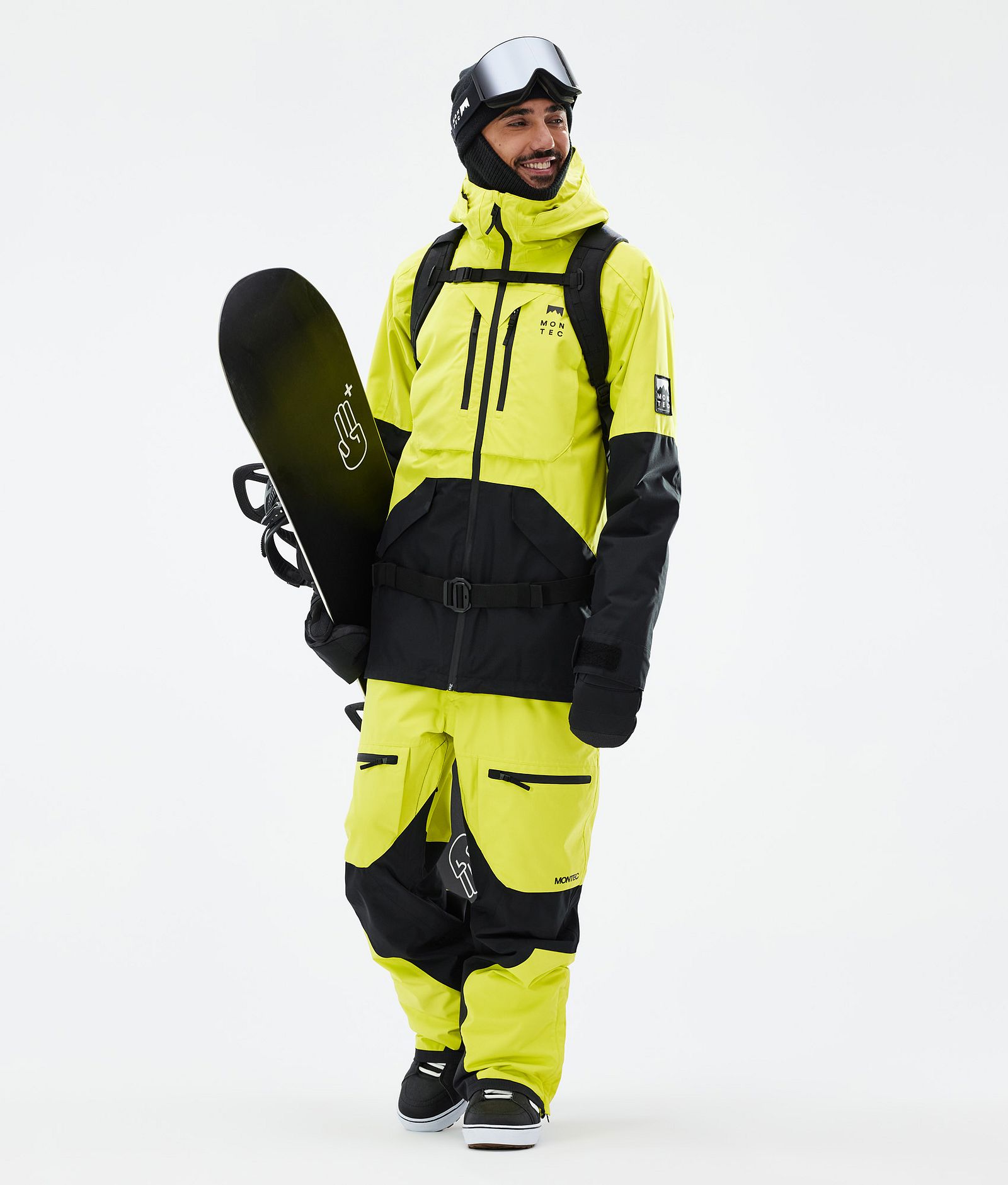 Montec Arch Snowboardjakke Herre Bright Yellow/Black, Bilde 3 av 10