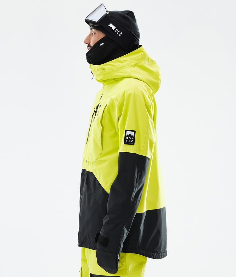 Montec Arch Snowboardjakke Herre Bright Yellow/Black, Bilde 6 av 10