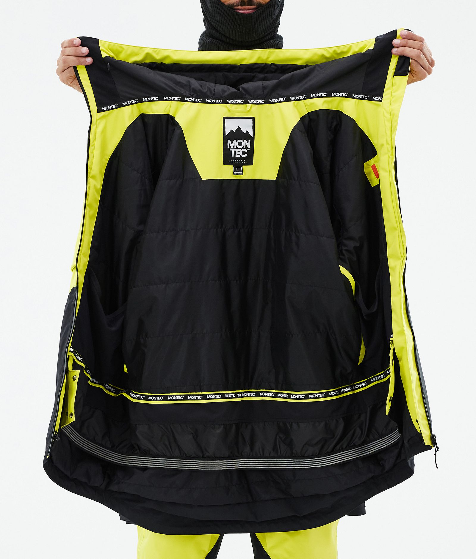 Montec Arch Snowboardjakke Herre Bright Yellow/Black, Bilde 10 av 10