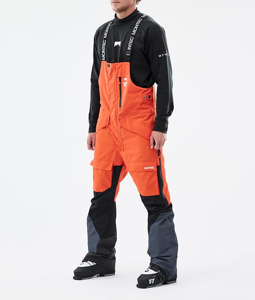 Montec Fawk Skibukse Herre Orange/Black/Metal Blue