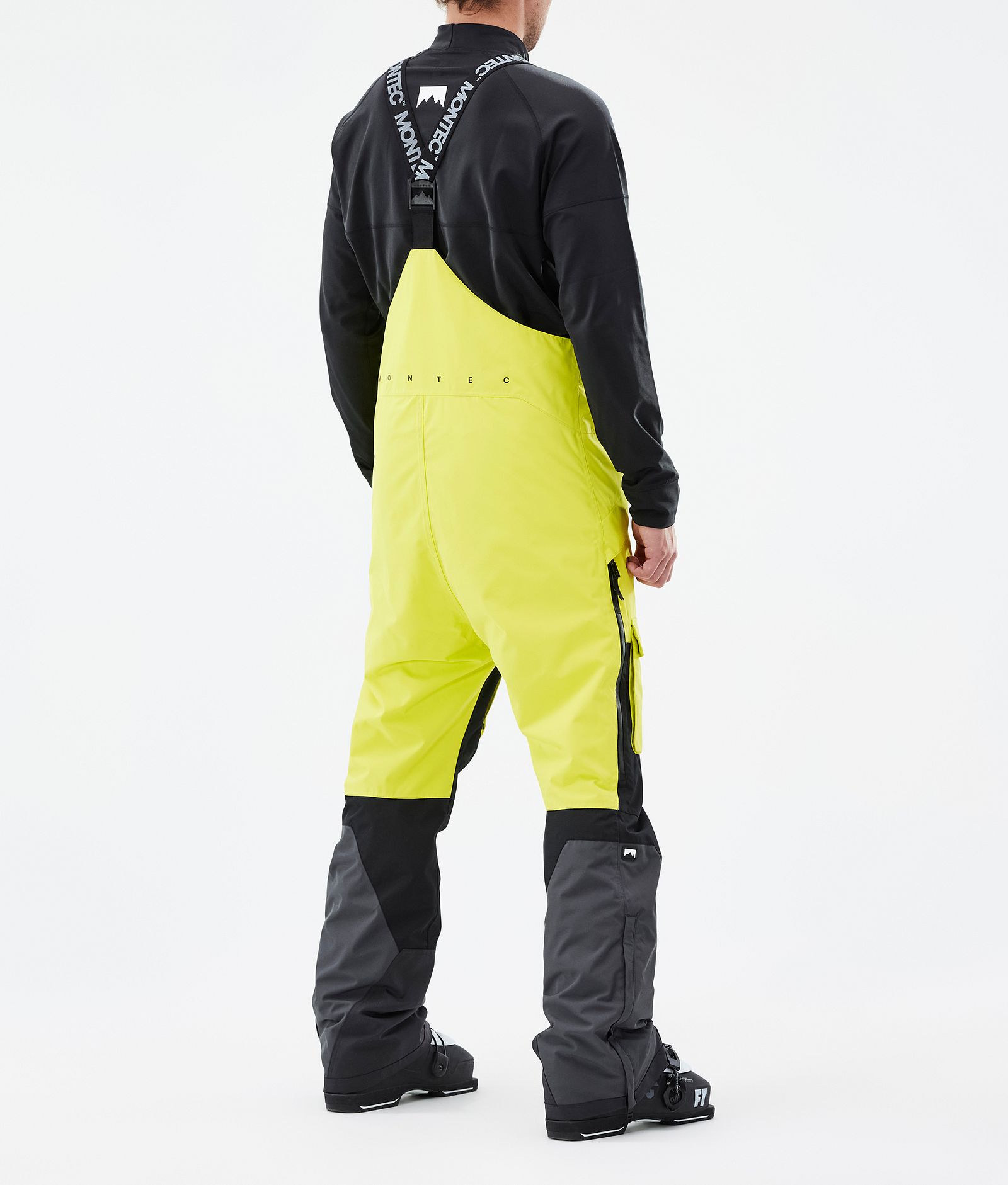 Montec Fawk Skibukse Herre Bright Yellow/Black/Phantom, Bilde 3 av 6