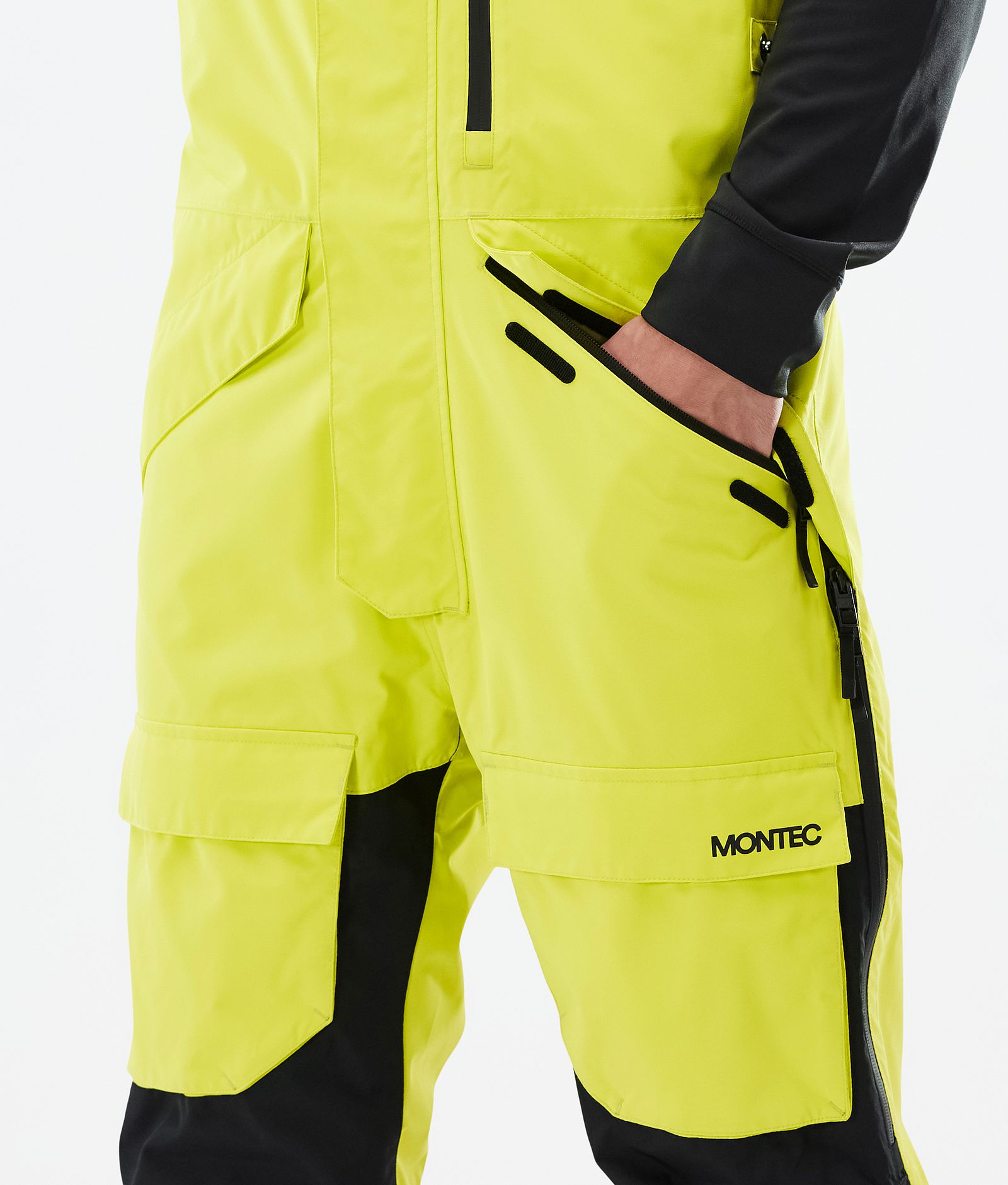 Montec Fawk Skibukse Herre Bright Yellow/Black/Phantom, Bilde 4 av 6