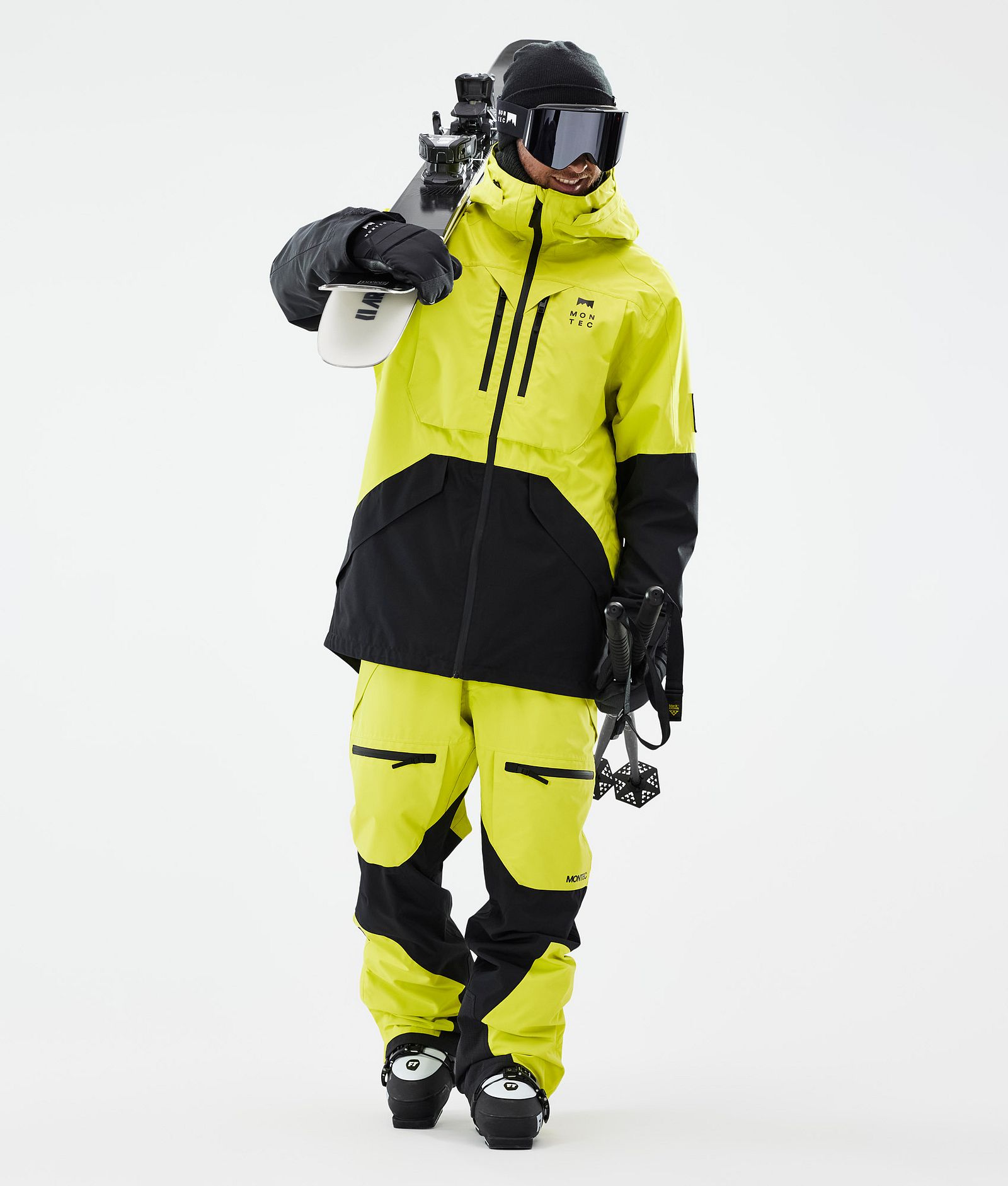 Montec Arch Skibukse Herre Bright Yellow/Black, Bilde 2 av 7