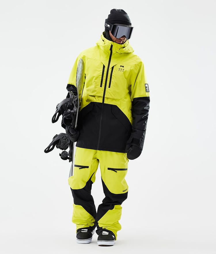 Montec Arch Snowboardbukse Herre Bright Yellow/Black, Bilde 2 av 7