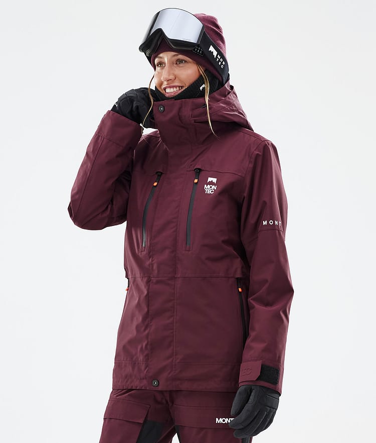 Montec Fawk W Snowboardjakke Dame Burgundy, Bilde 1 av 10