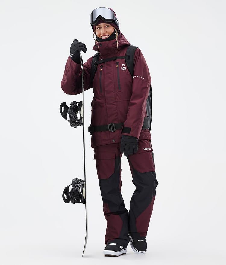 Montec Fawk W Snowboardjakke Dame Burgundy, Bilde 3 av 10