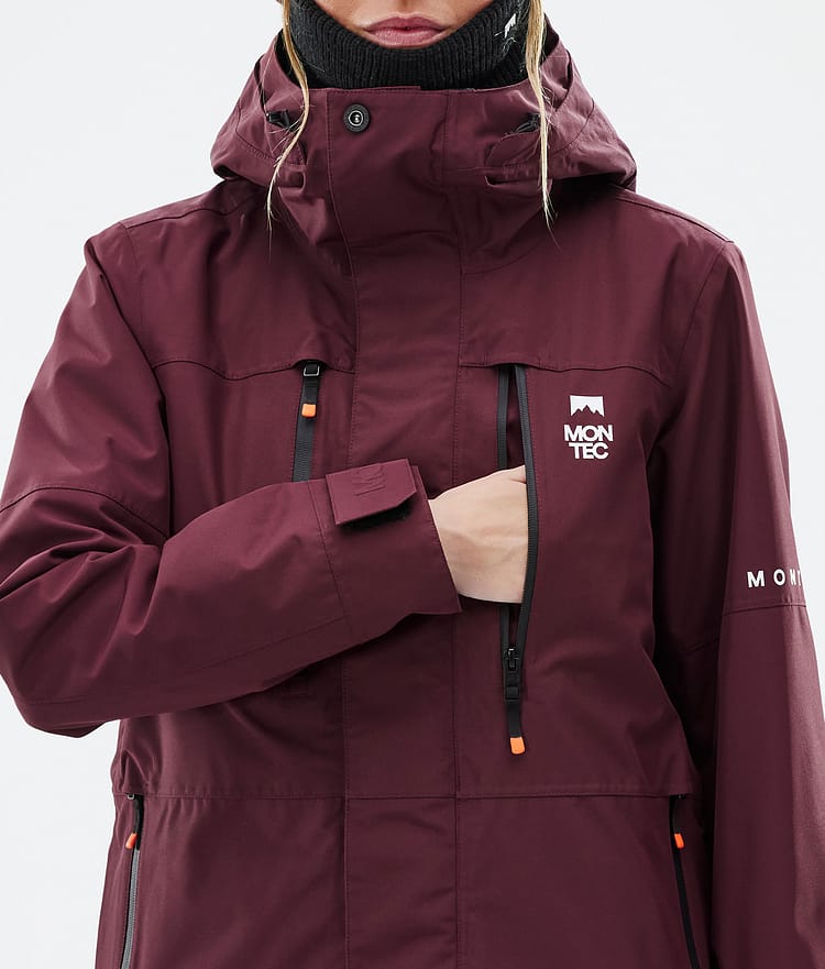 Montec Fawk W Snowboardjakke Dame Burgundy, Bilde 9 av 10