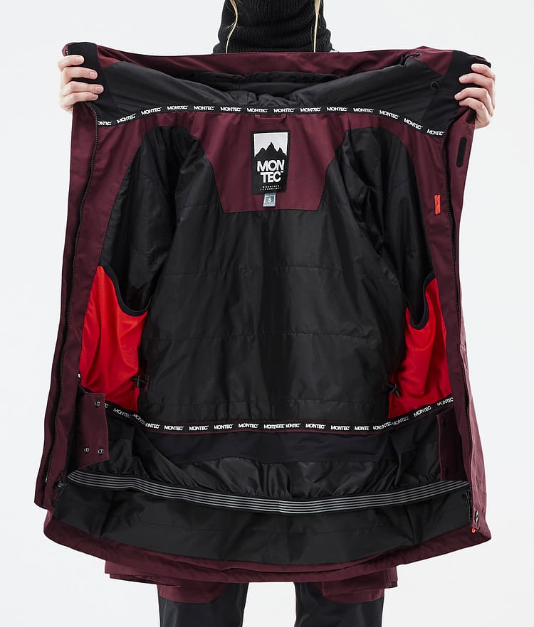 Montec Fawk W Snowboardjakke Dame Burgundy, Bilde 10 av 10