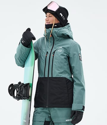 Montec Moss W Snowboardjakke Dame Atlantic/Black