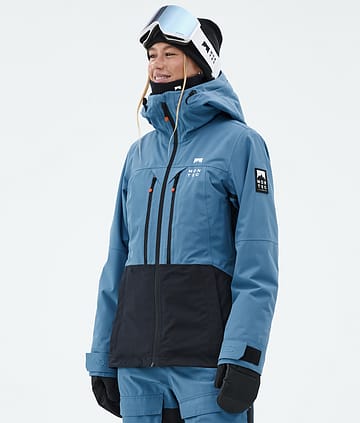 Montec Moss W Snowboardjakke Dame Blue Steel/Black