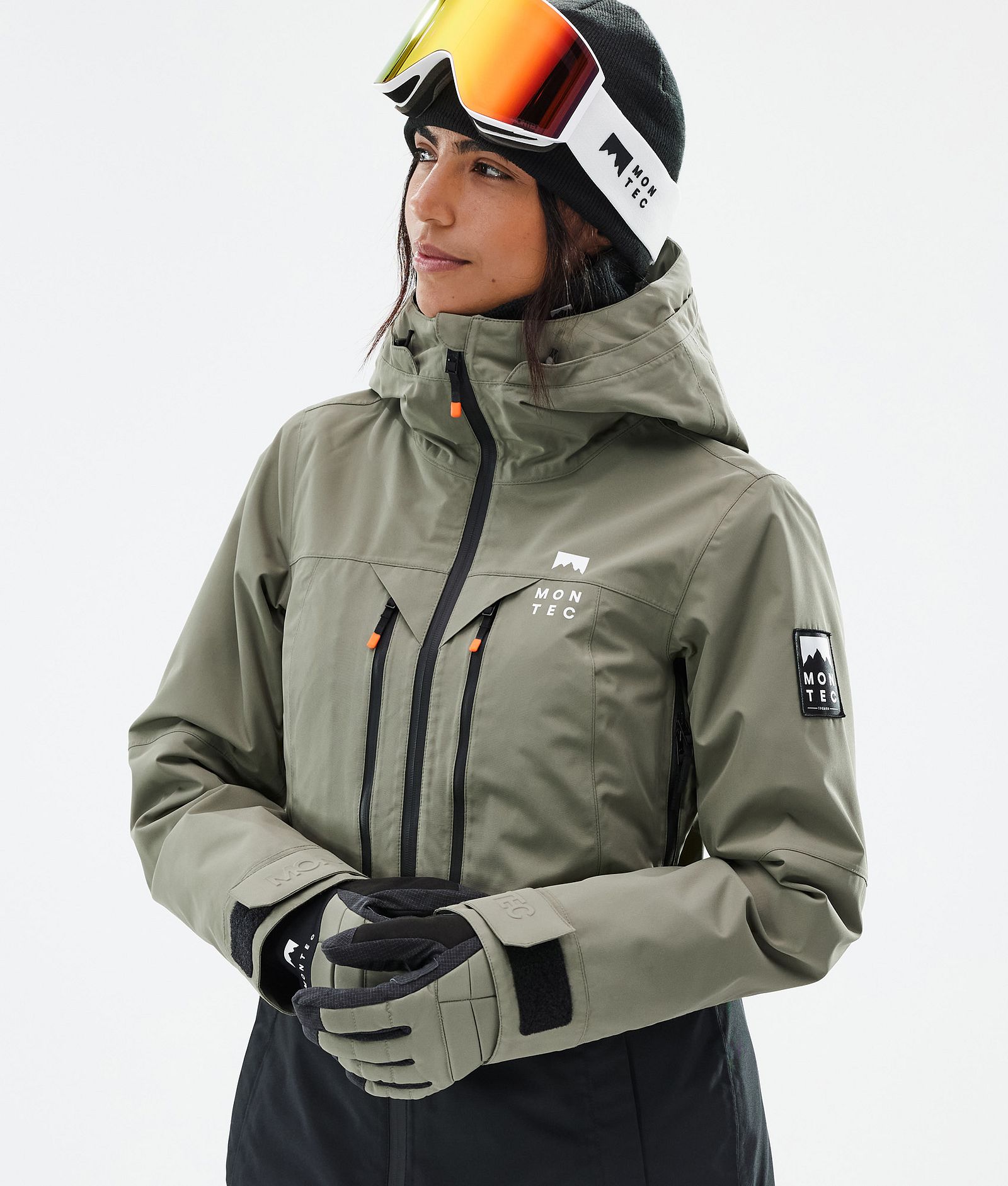 Montec Moss W Snowboardjakke Dame Greenish/Black, Bilde 2 av 10