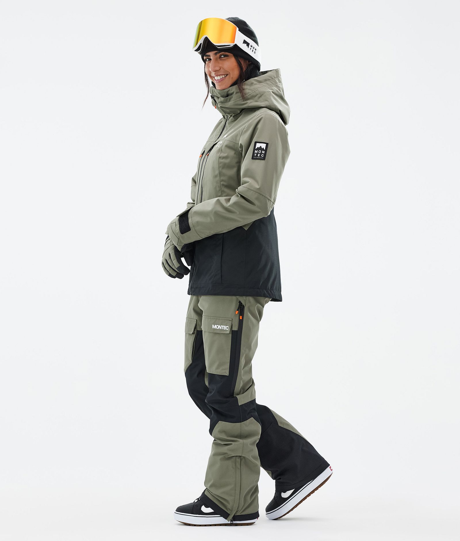 Montec Moss W Snowboardjakke Dame Greenish/Black, Bilde 4 av 10