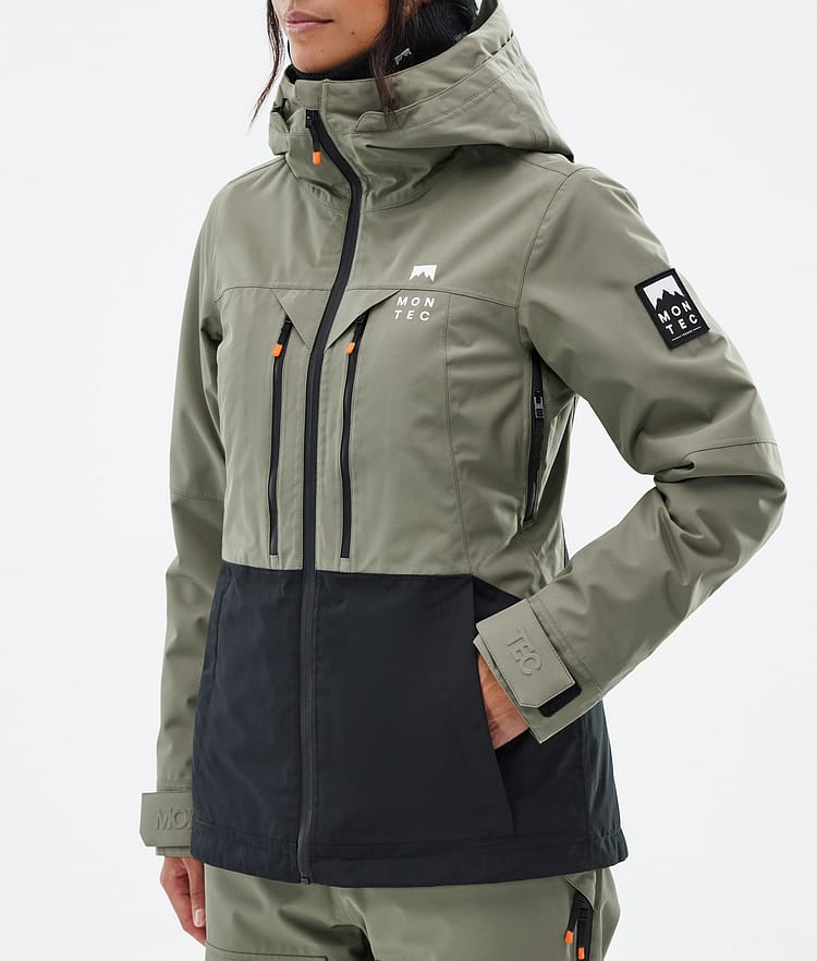 Montec Moss W Snowboardjakke Dame Greenish/Black, Bilde 8 av 10