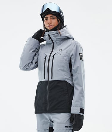 Montec Moss W Snowboardjakke Dame Soft Blue/Black