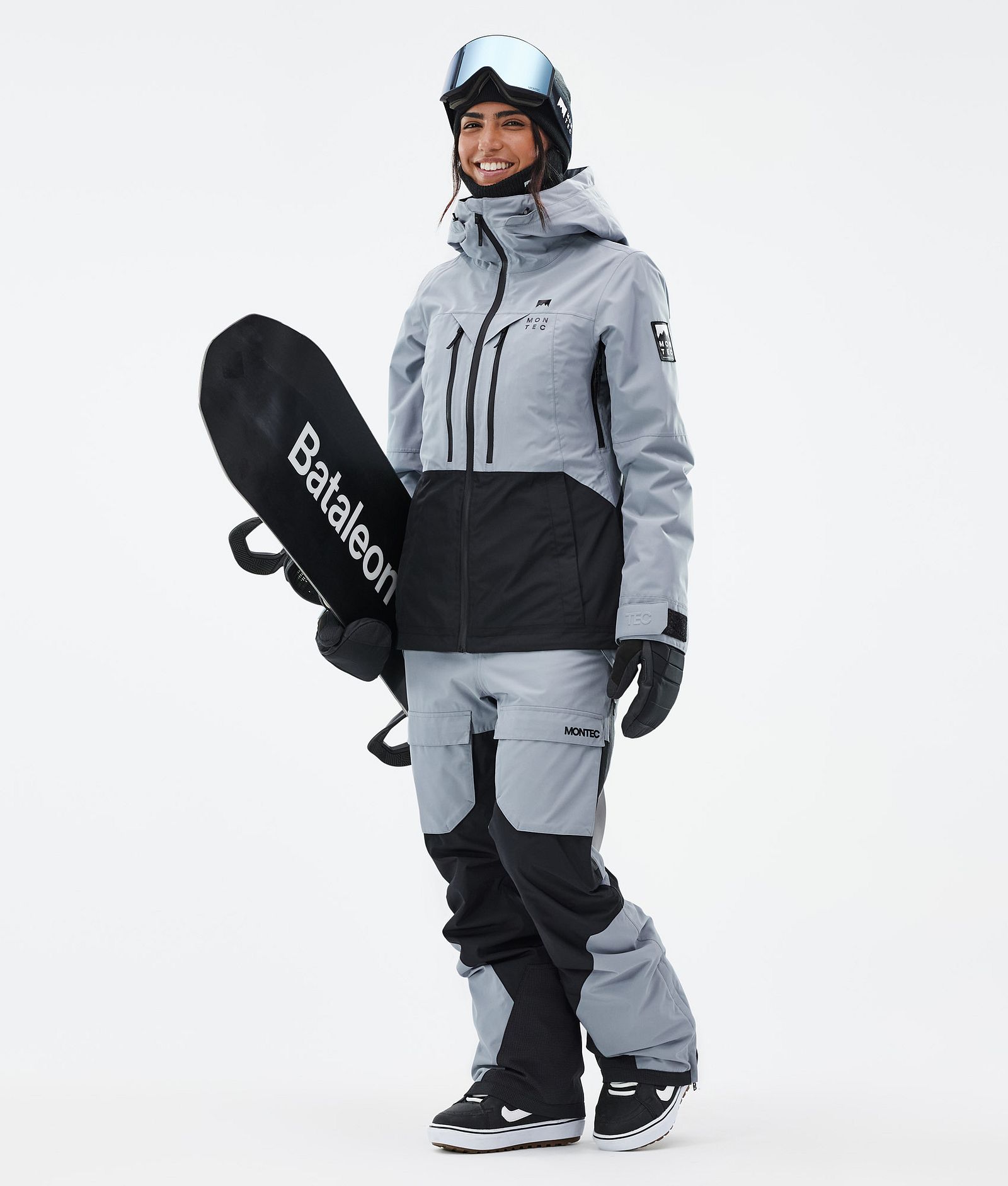 Montec Moss W Snowboardjakke Dame Soft Blue/Black, Bilde 3 av 10