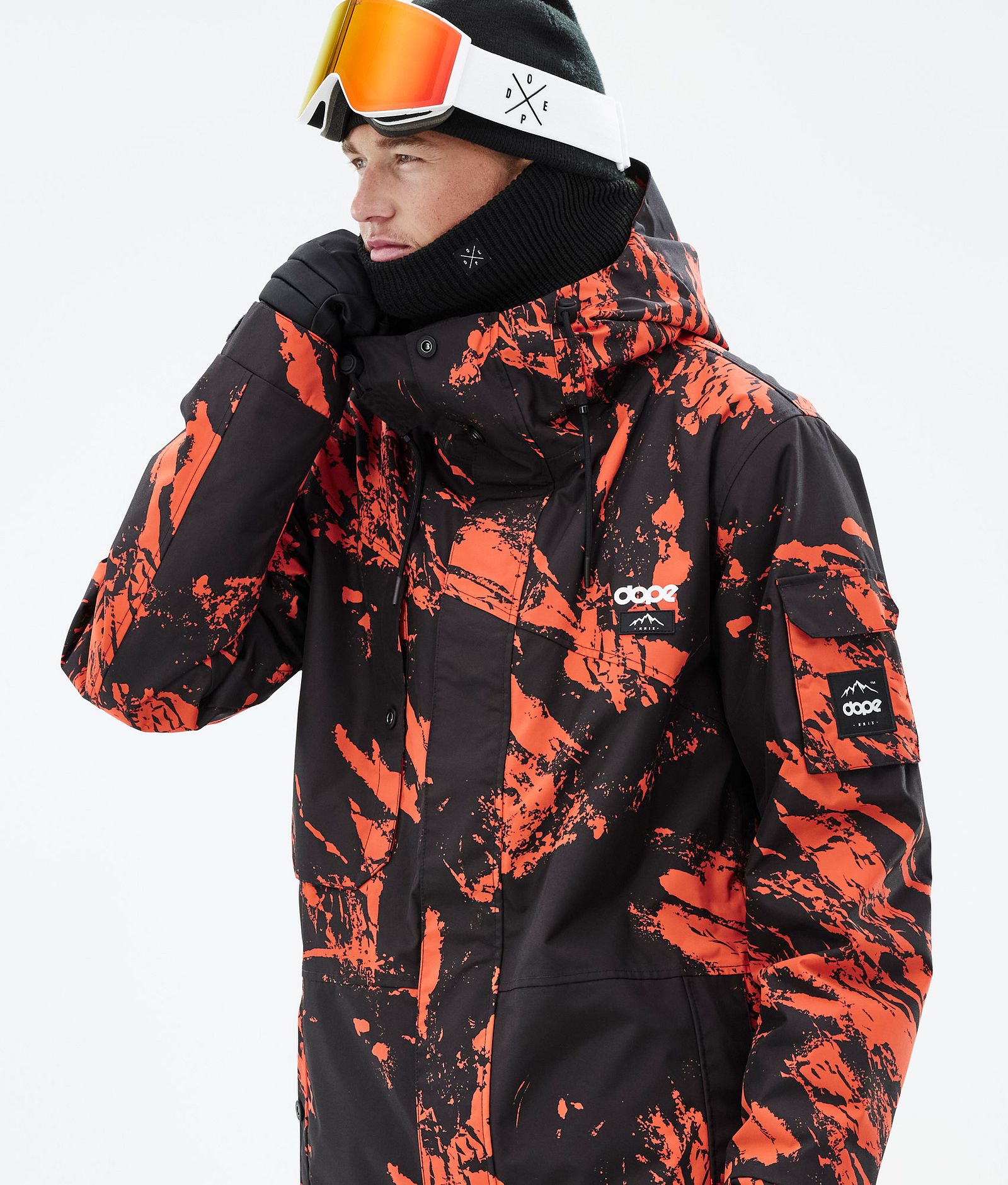 Dope Adept Snowboardjakke Herre Paint Orange, Bilde 2 av 10