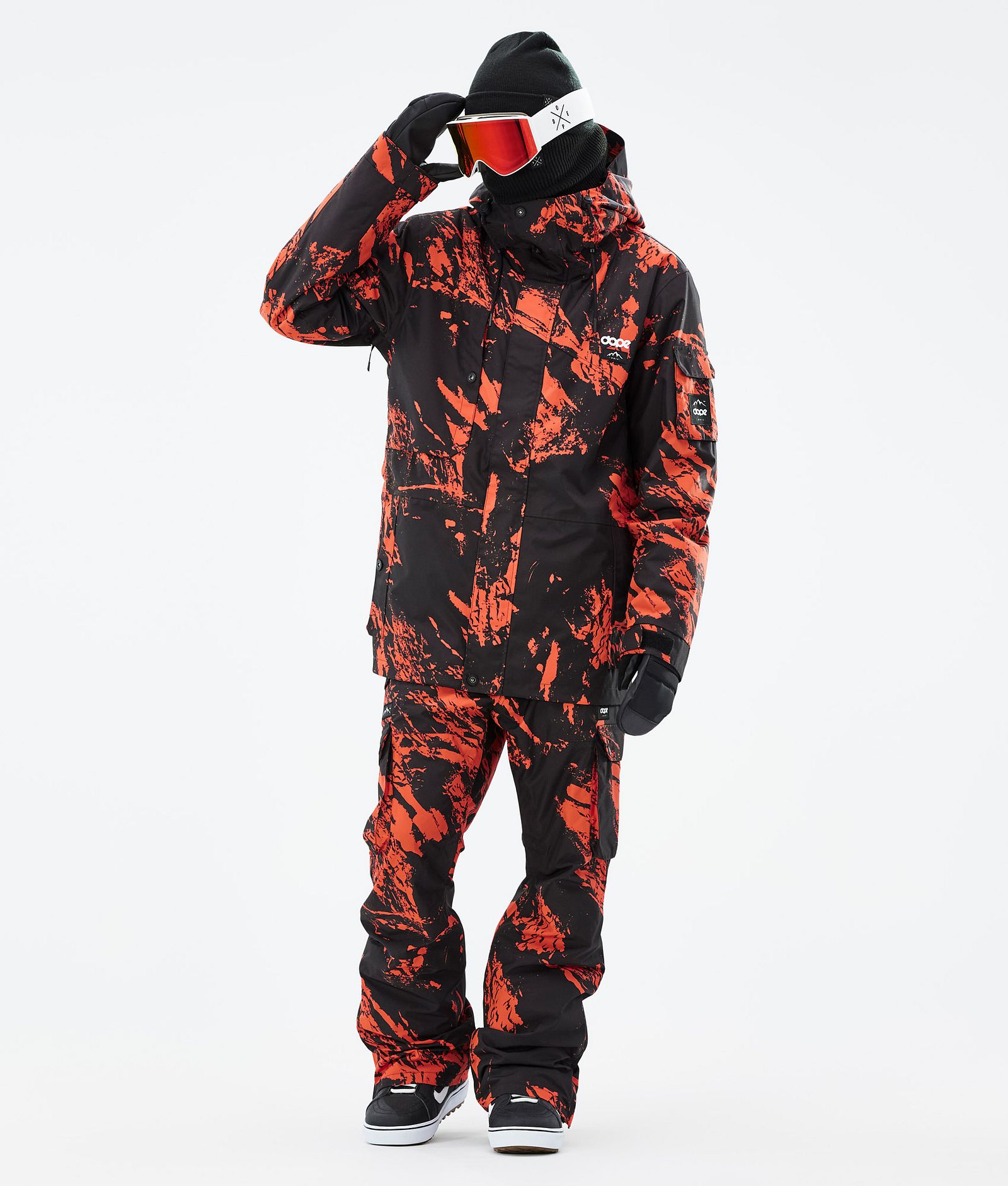 Dope Adept Snowboardjakke Herre Paint Orange, Bilde 3 av 10