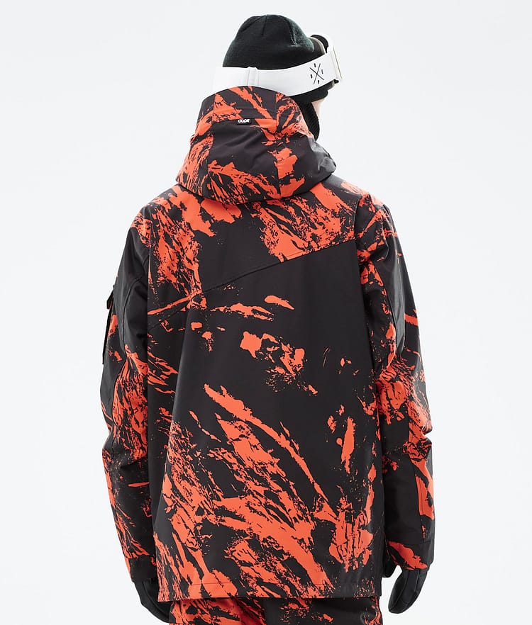 Dope Adept Snowboardjakke Herre Paint Orange, Bilde 7 av 10