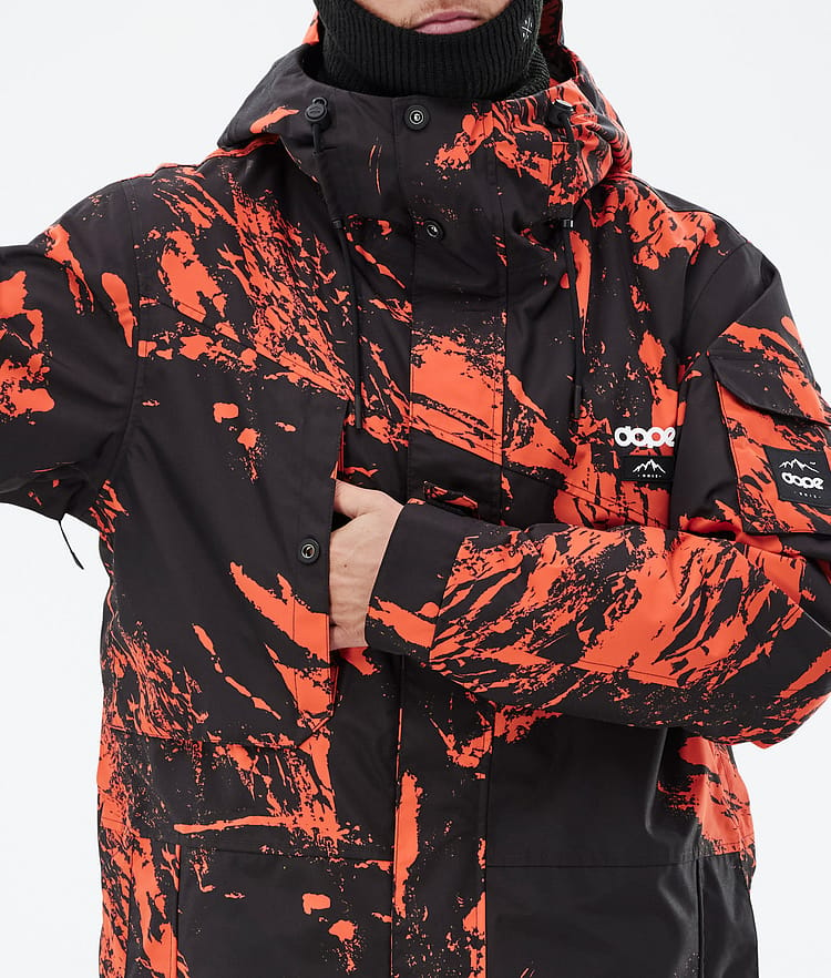 Dope Adept Snowboardjakke Herre Paint Orange, Bilde 9 av 10