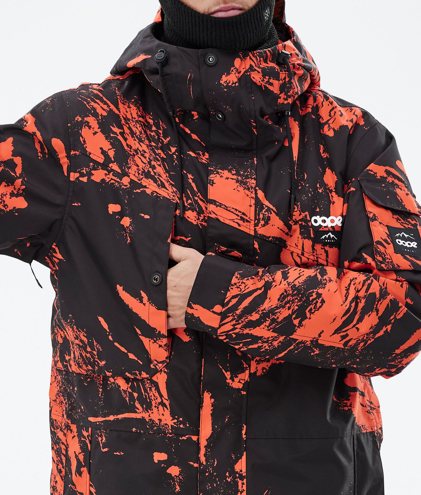 Dope Adept Snowboardjakke Herre Paint Orange, Bilde 9 av 10