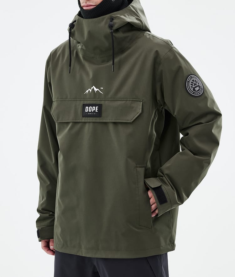 Dope Blizzard Skijakke Herre Olive Green, Bilde 7 av 8