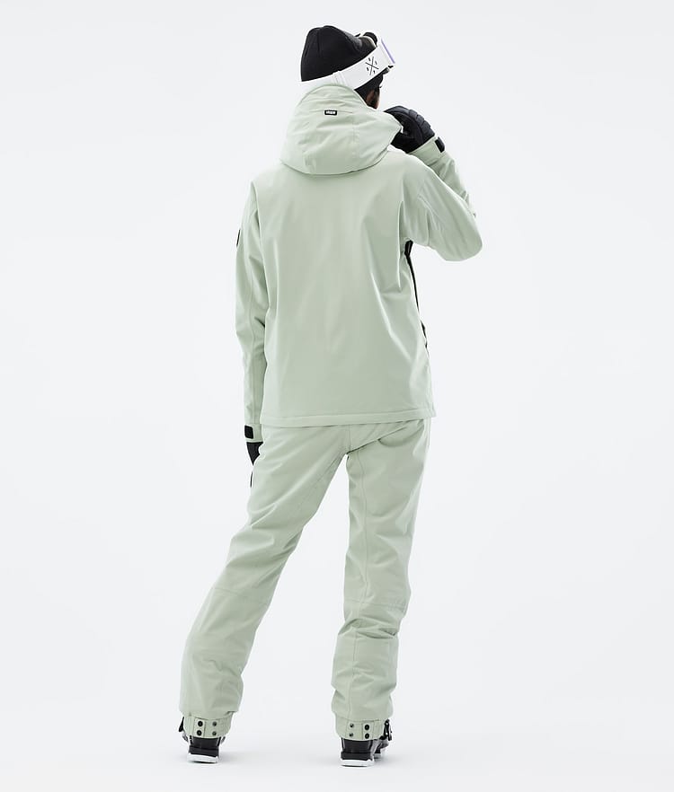 Dope Blizzard W Full Zip Skijakke Dame Soft Green, Bilde 5 av 10