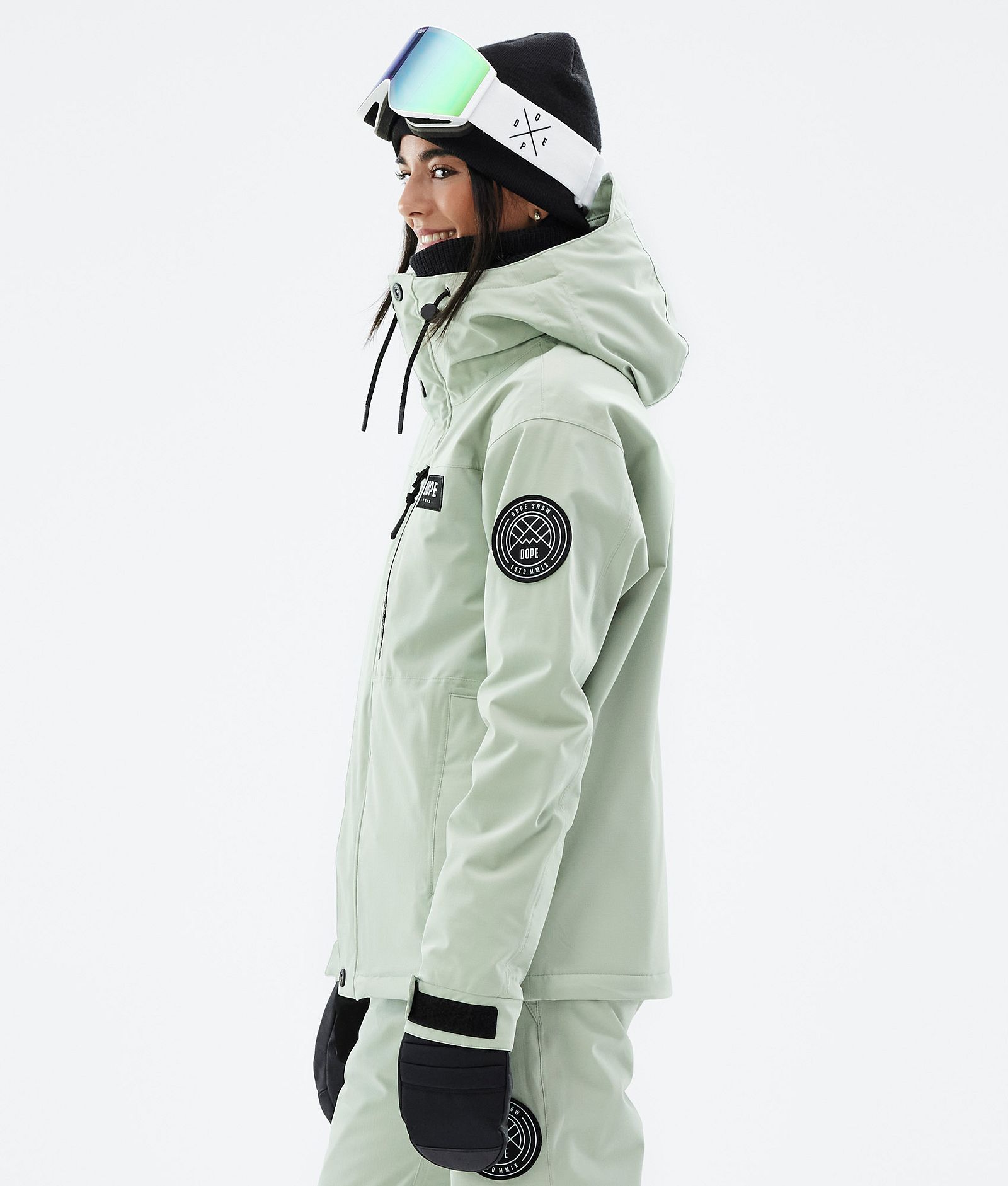 Dope Blizzard W Full Zip Skijakke Dame Soft Green, Bilde 6 av 10