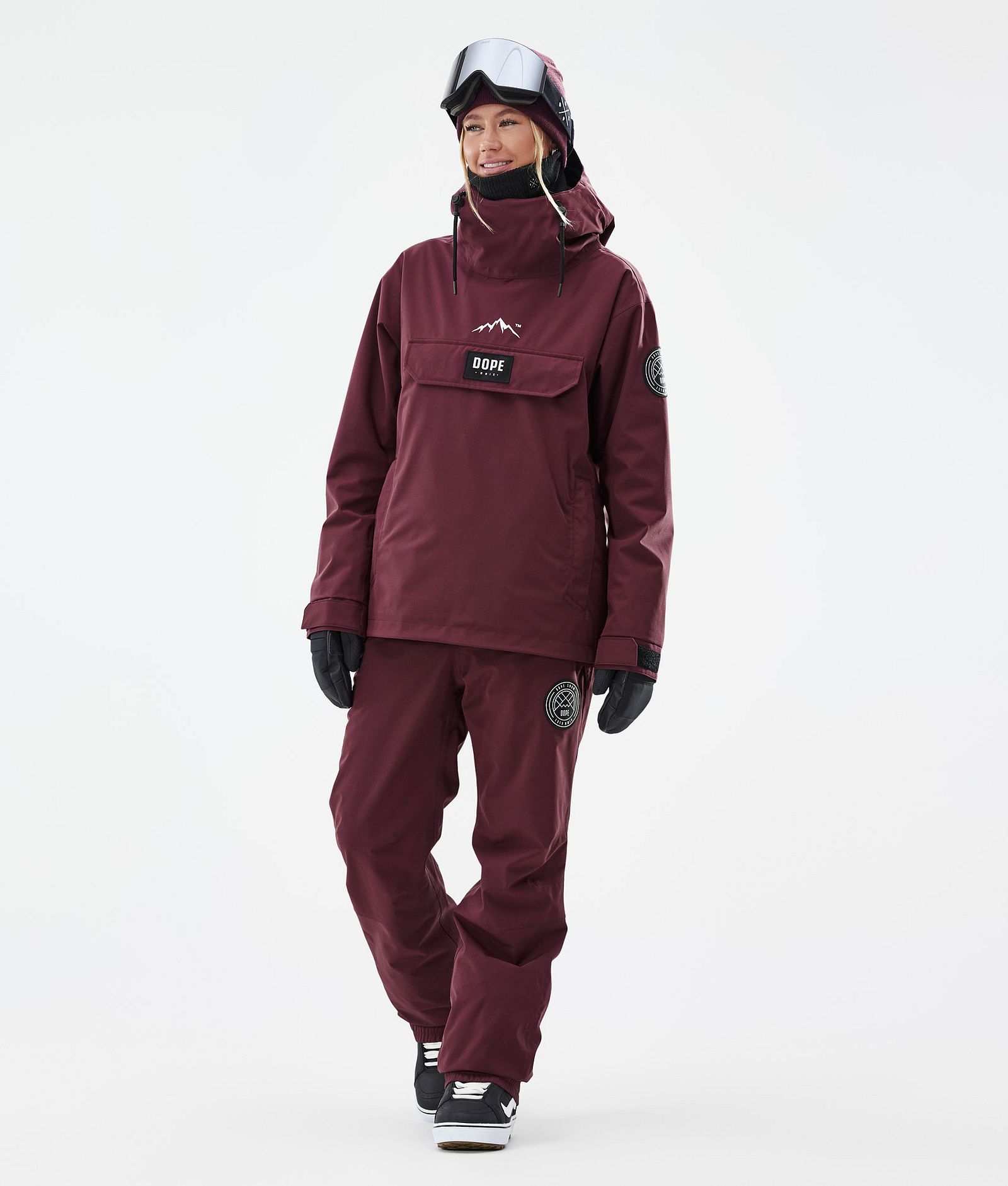 Dope Blizzard W Snowboardjakke Dame Burgundy, Bilde 2 av 8