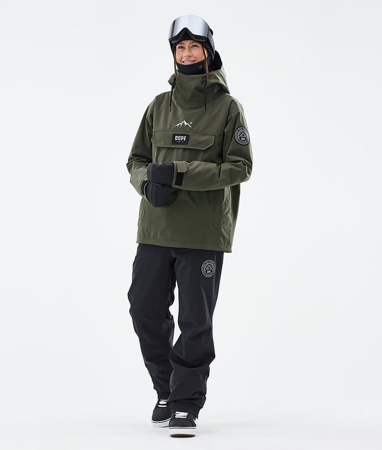 Dope Blizzard W Snowboardjakke Dame Olive Green, Bilde 2 av 8