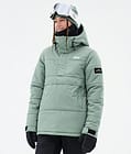 Dope Puffer W Snowboardjakke Dame Faded Green Renewed, Bilde 1 av 8