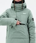 Dope Puffer W Snowboardjakke Dame Faded Green Renewed, Bilde 8 av 8