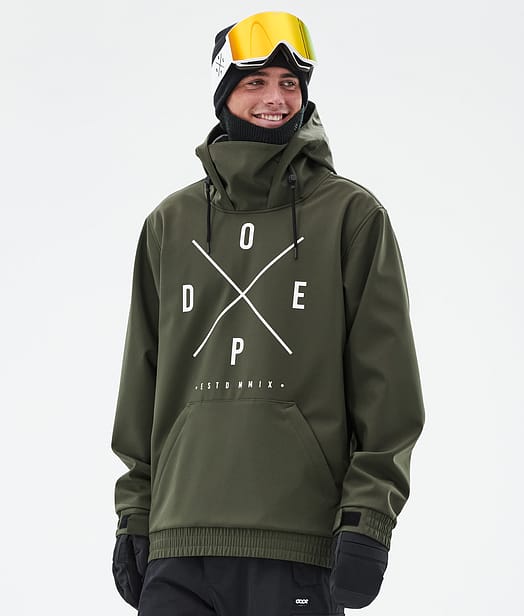 Dope Yeti Snowboardjakke Herre Olive Green